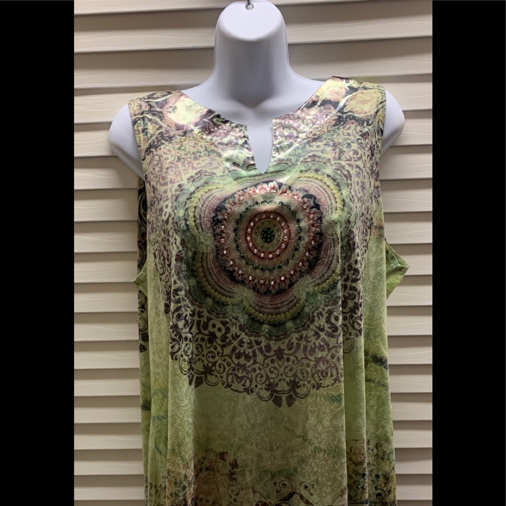 Women’s Saint Tropez West Sleeveless Top Size 1X